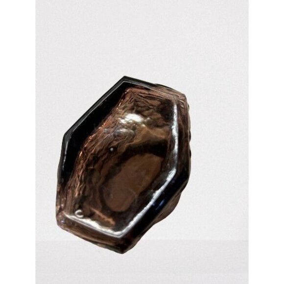 Morgantown Crinkle Amethyst Glass Ocknor Shape Pitcher Creamer 4.5" - Picture 8 of 8